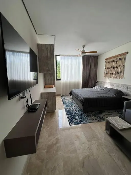 Perfect Zama Loft, Pool&Gym, Barbecue Area Apartment Tulum Mexico